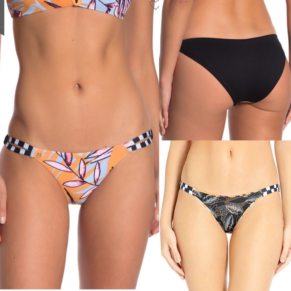 Maaji Brazilian Gospel Reversible Bikini Bottoms Sz L